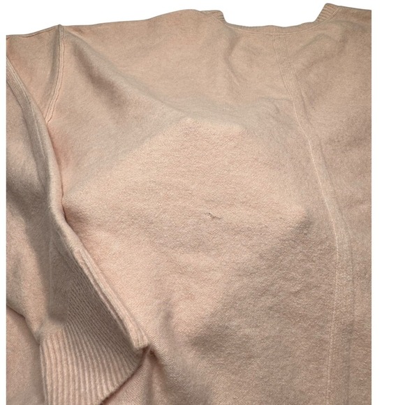 Free People Women's Pink Wool Blend Cropped Sweater XS Oversized Comfy - Picture 8 of 8